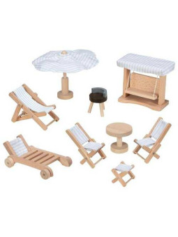 Dolls' house furniture garden