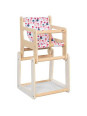 Doll's high chair with table, 2in1 Doll's high chair with table, 2in1