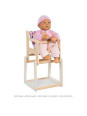 Doll's high chair with table, 2in1 Doll's high chair with table, 2in1