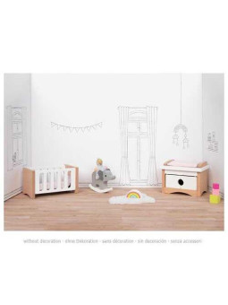 Doll furniture style, baby room