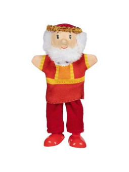 Finger puppet with legs king