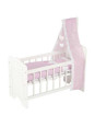 Doll´s bed with bedding and canopy