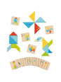 Colorful tangram world