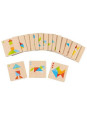Colorful tangram world