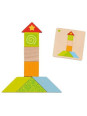 Colorful tangram world