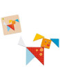 Colorful tangram world
