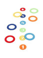 Hoopla game with 6 felt rings