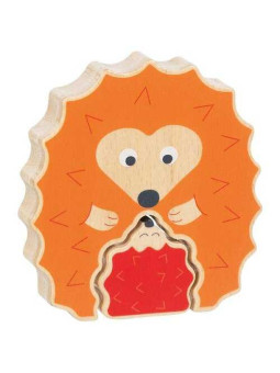 Stand-up puzzle hedgehog
