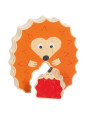 Stand-up puzzle hedgehog