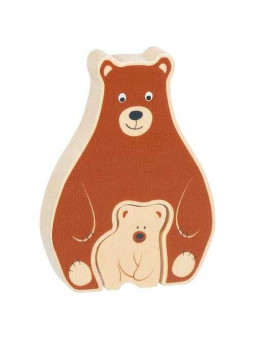 Stand-up puzzle bear