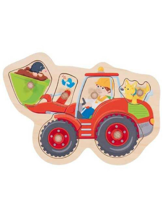 Lift-out puzzle, wheel loader