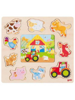 Puzzle farm animals