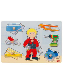 Lift-out puzzle handyman