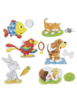 Set of puzzles pets