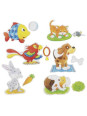 Set of puzzles pets Set of puzzles pets
