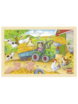Puzzle small tractor