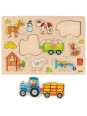 Lift-out puzzle Tractor with trailers