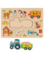 Lift-out puzzle Tractor with trailers