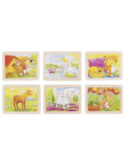 Puzzle animals II - set of 6