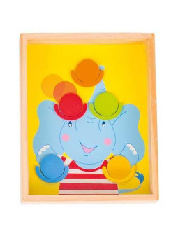 Game of skill, elephant and truck - set of 6