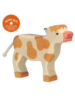 Calf, standing, brown