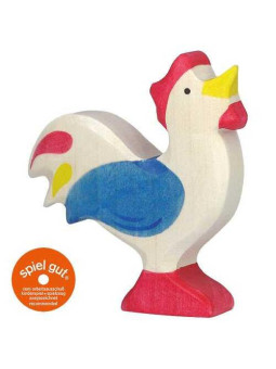 Rooster, blue