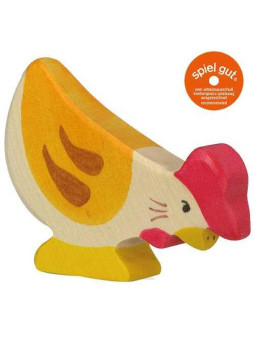Hen, pecking