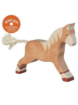 Horse, running, light brown