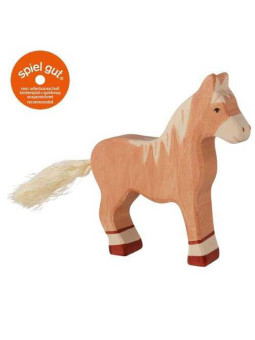 Horse, standing, light brown