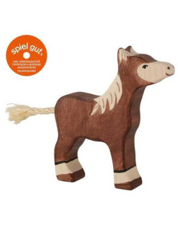 Foal, standing, dark brown