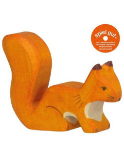 Squirrel, standing, orange