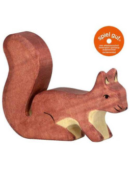 Squirrel, standing, brown
