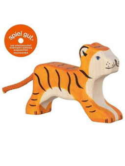 Tiger, small, running