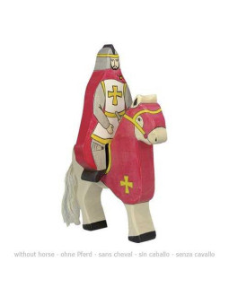 Red knight with cloak, riding (without horse)