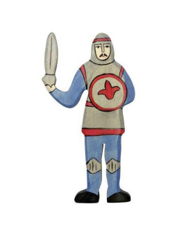 Knight, fighting, blue