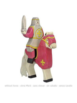 Red knight, riding (without horse)