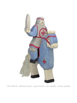 Blue knight, riding (without horse)