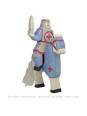 Blue knight, riding (without horse)
