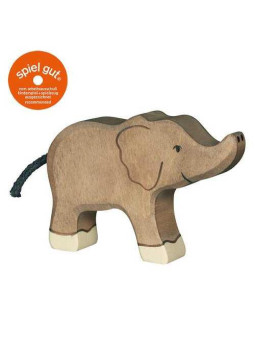 Elephant, small, trunk raised