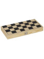 Chess game in plywood cassette