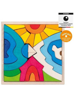 Landscape puzzle,Little polar bear