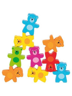 Colorful bears stacking game