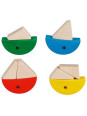 Colour and shape sorting game - 6 colourful fishes