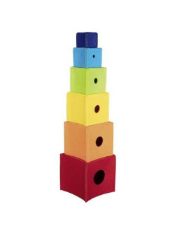 stacking cubes rainbow