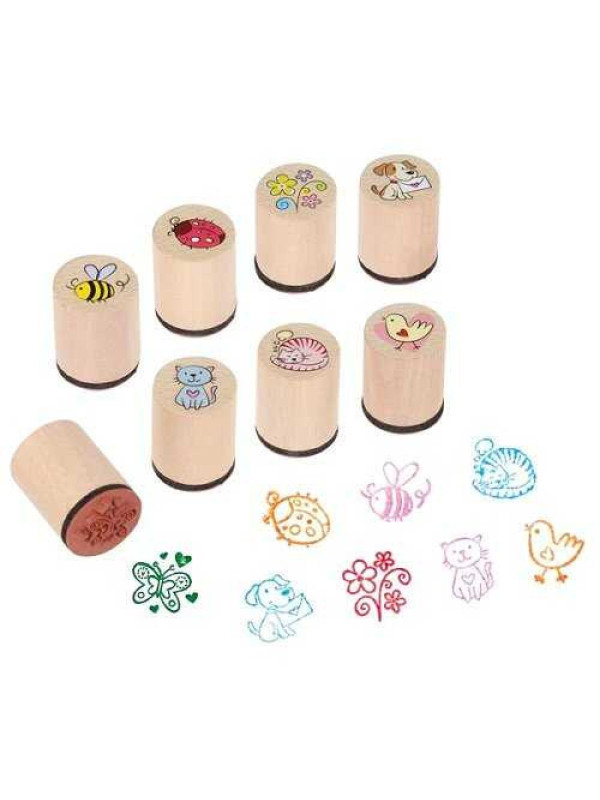 Stamps bee, dog, ... - set of 48