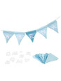 Name bunting, blue, with 10 pennants Name bunting, blue, with 10 pennants