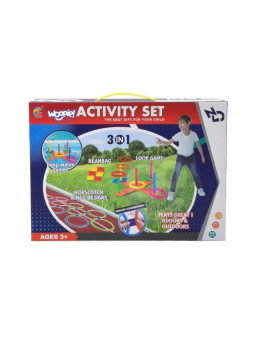 WOOPIE Zestaw Gry Zręcznościowe Rzucanie Krążków Serso Woreczkiem Klasy