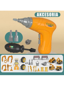 WOOPIE Mega Plac Budowy 5w1 Zestaw XXL do Skręcania DIY