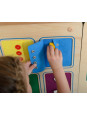 MASTERKIDZ Tablica Ścienna Otwieranie I Zamykanie Zamków Suwaki Guziki Montessori