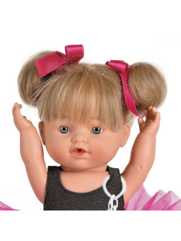 Lalka Fucsia Lamagik Magic Baby 3041 - Dziewczynka, 30 cm, Brzuszek: Winylowy, Kolor oczu: Niebieski, Kolor włosów: Blond